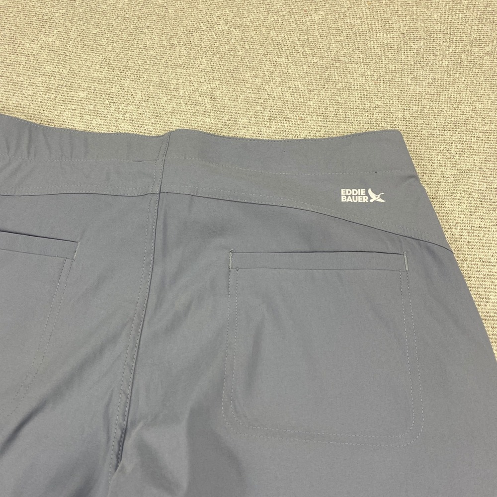Eddie Bauer Horizon Straight Ankle Pants Womens 12 Blue Gray Hiking Travel - Picture 14 of 16
